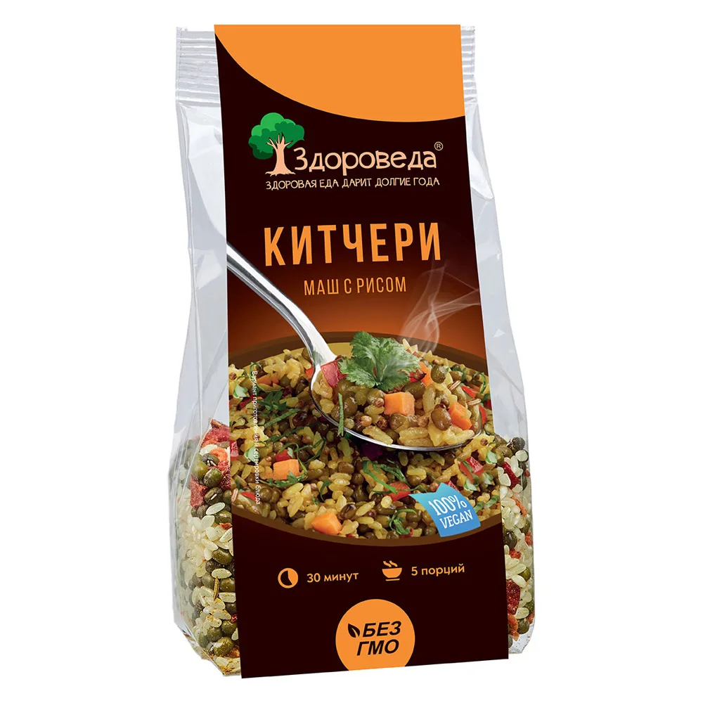 Kitcher mung bean rice &quotZdoroveda" 250 g vegans Mung medium with healthy eating lifestyle paragraphs proper nutrition zdoroved vegan |
