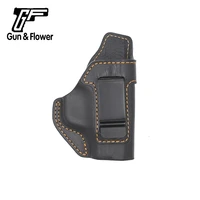 gunflower iwb leather gun holsters concealed carry pistol bags brown stich with belt clip for mp shield