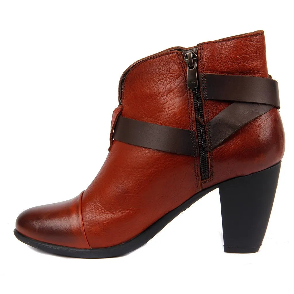 Sail-Lakers/цветные женские кожаные ботинки на высоком каблуке | Обувь