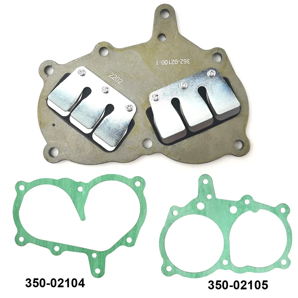 362-02100-1 Reed Valve Assembly with Gaskets For Tohatsu Nissan M9.9 M15 M18 / NS9.9 NS15 NS18 Outboard Engine 36202-1001M