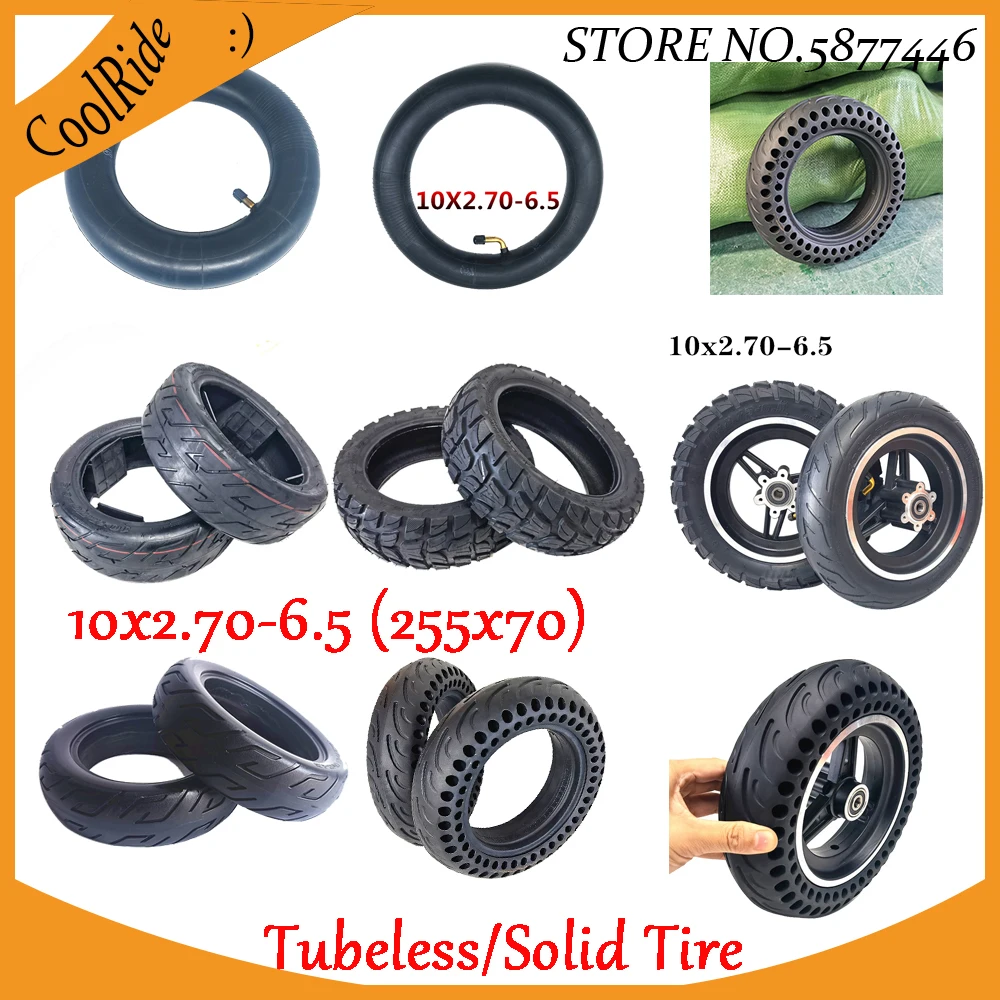 

10-дюймовая бескамерная шина для электрического скутера 10x6,5-255 бескамерная шина 6,5x70 сотовая прочная шина 10x-бездорожья