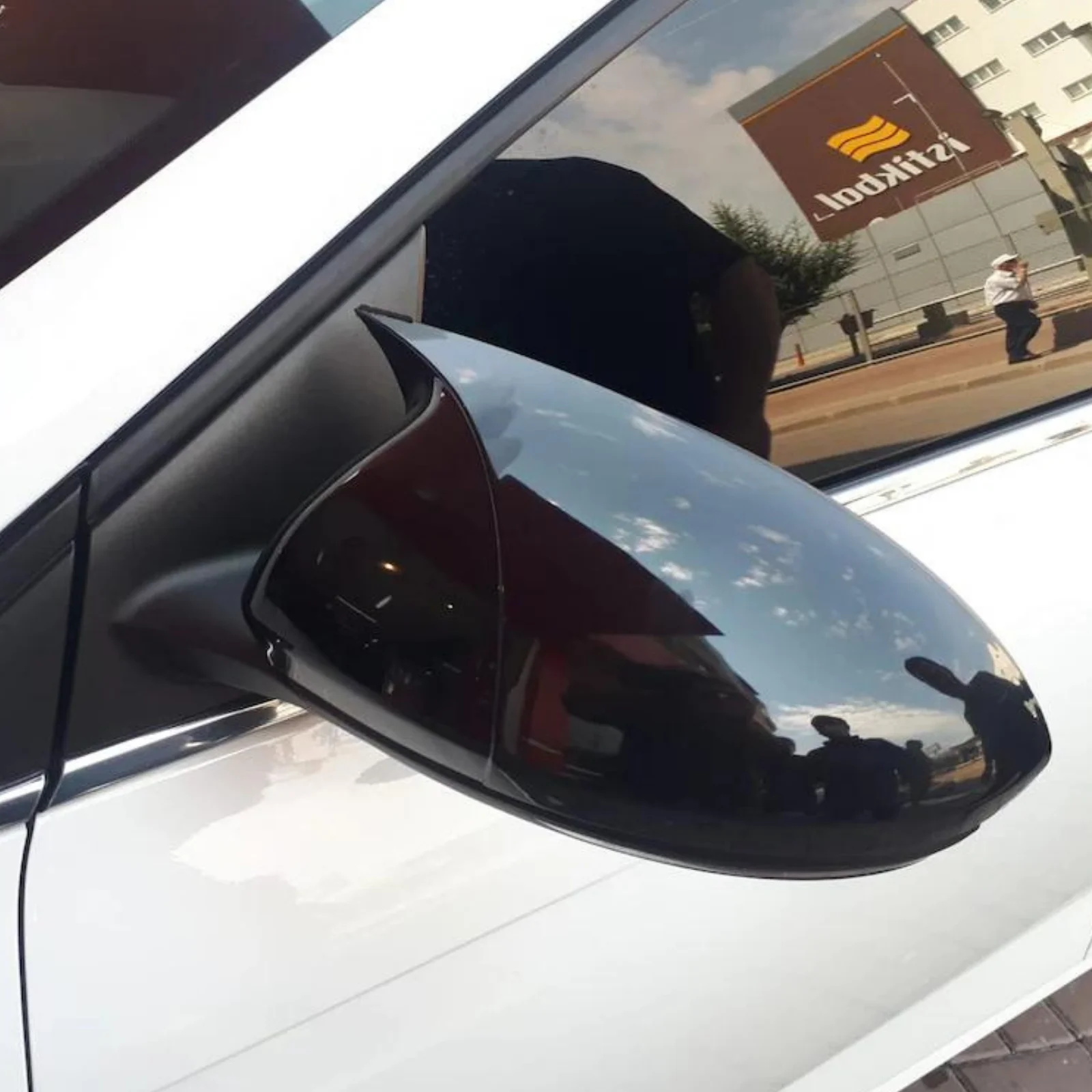 Для OPEL ASTRA J 2010-2014 2 шт. Бэтмен ABS пианино черное боковое зеркало защитное стекло