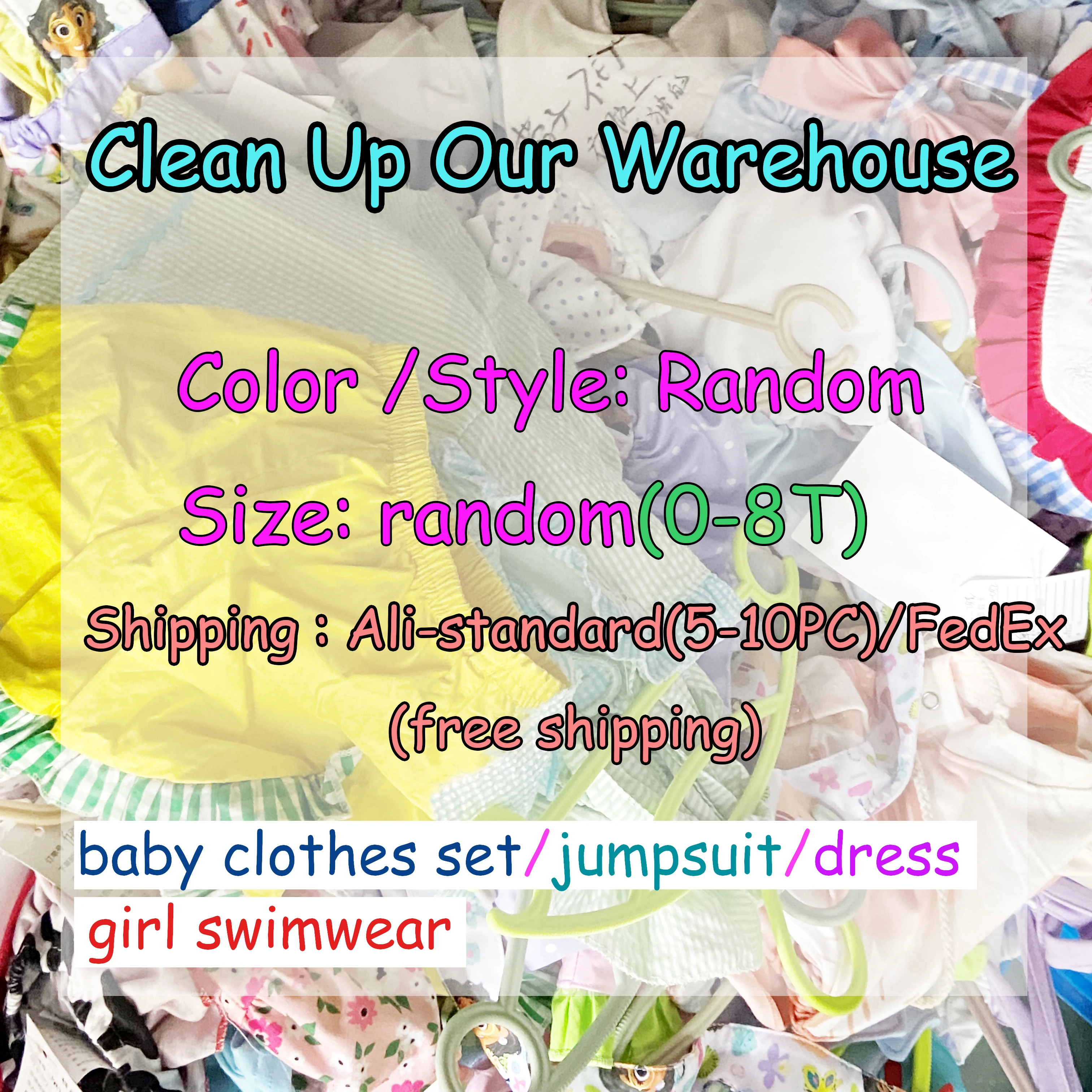 

Clean Up Our Warehouse girl or boys almost within 24h shipped any questions plz private me