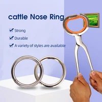 livestock use chrome plated metal blacksmith forge cow nose ring automatic bull lead