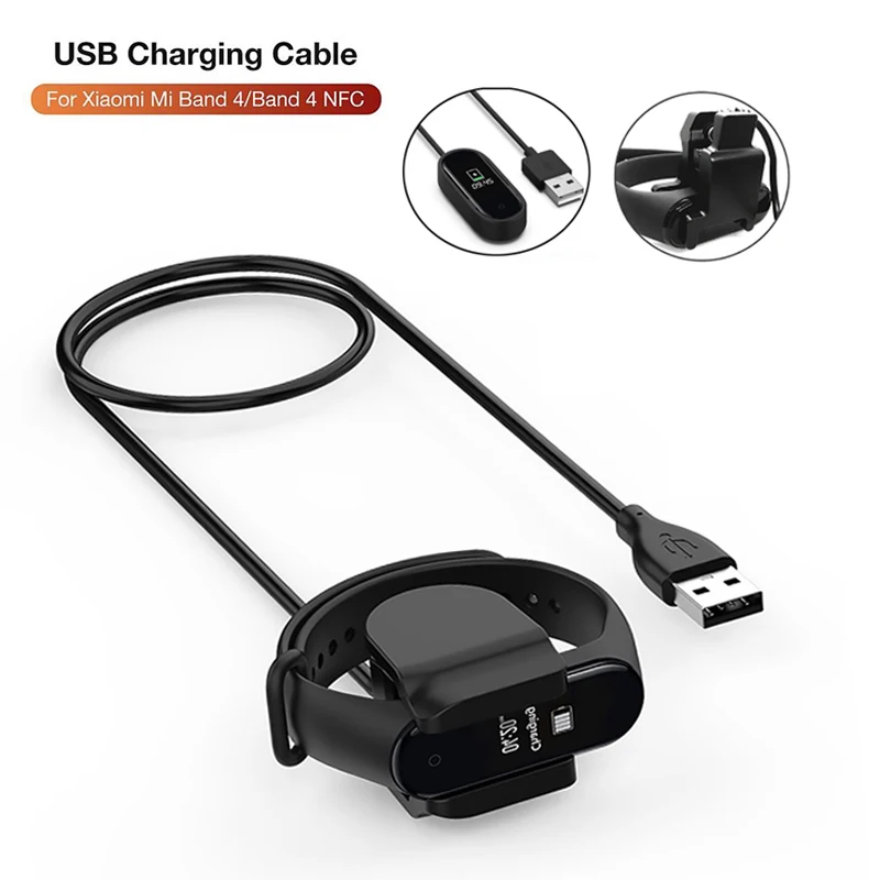 Разборный адаптер для зарядного устройства 13/20/100 см USB кабель зарядки Xiaomi Mi Band 3/4/