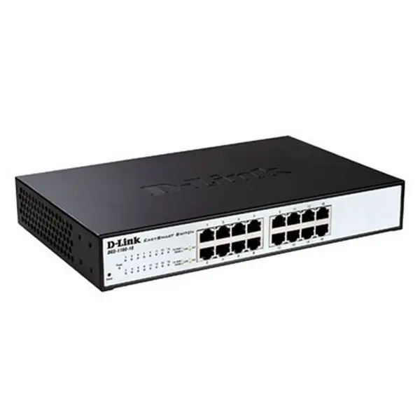 Настольный коммутатор D-Link EasySmart DGS-1100-16 8 каналов RJ45 32 Гбит/с 1 черный | Компьютеры и