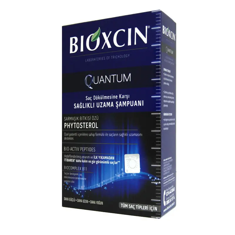 Bioxcin Quantum Anti Hair Loss Healthy Growth Shampoo 300ml Herbal Treatment Moisturizing Nourishing Softness Strength Hair