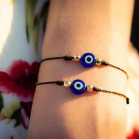 personalized creative demon eye bracelet womens fashion and simplicity handmade black rope anklets for couple gifts