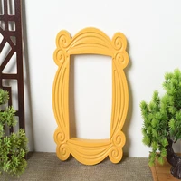 tv series friends handmade monica door frame wood yellow monica photo frames collectible home decor collection gift