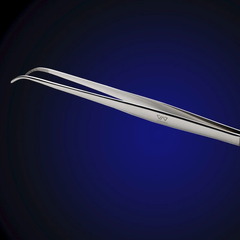 Изогнутый пинцет VIV из нержавеющей стали Профессиональный для обрезки водных