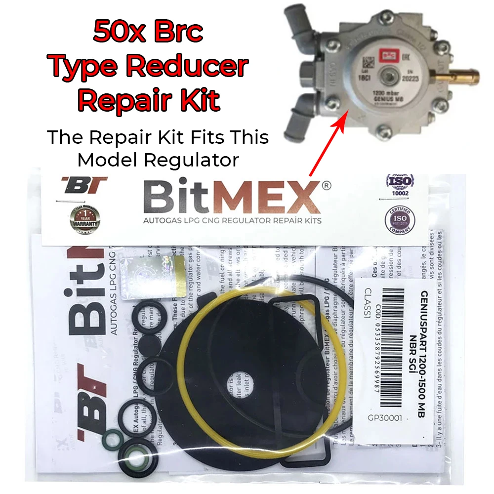 

50x Brc Type LPG CNG GPL Reducer Repair Kit Brc Vaporizer Diaphragm Seal Set