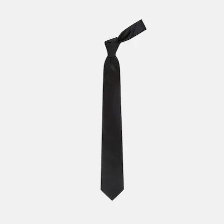 

Black Pattern Silk Tie 67828482