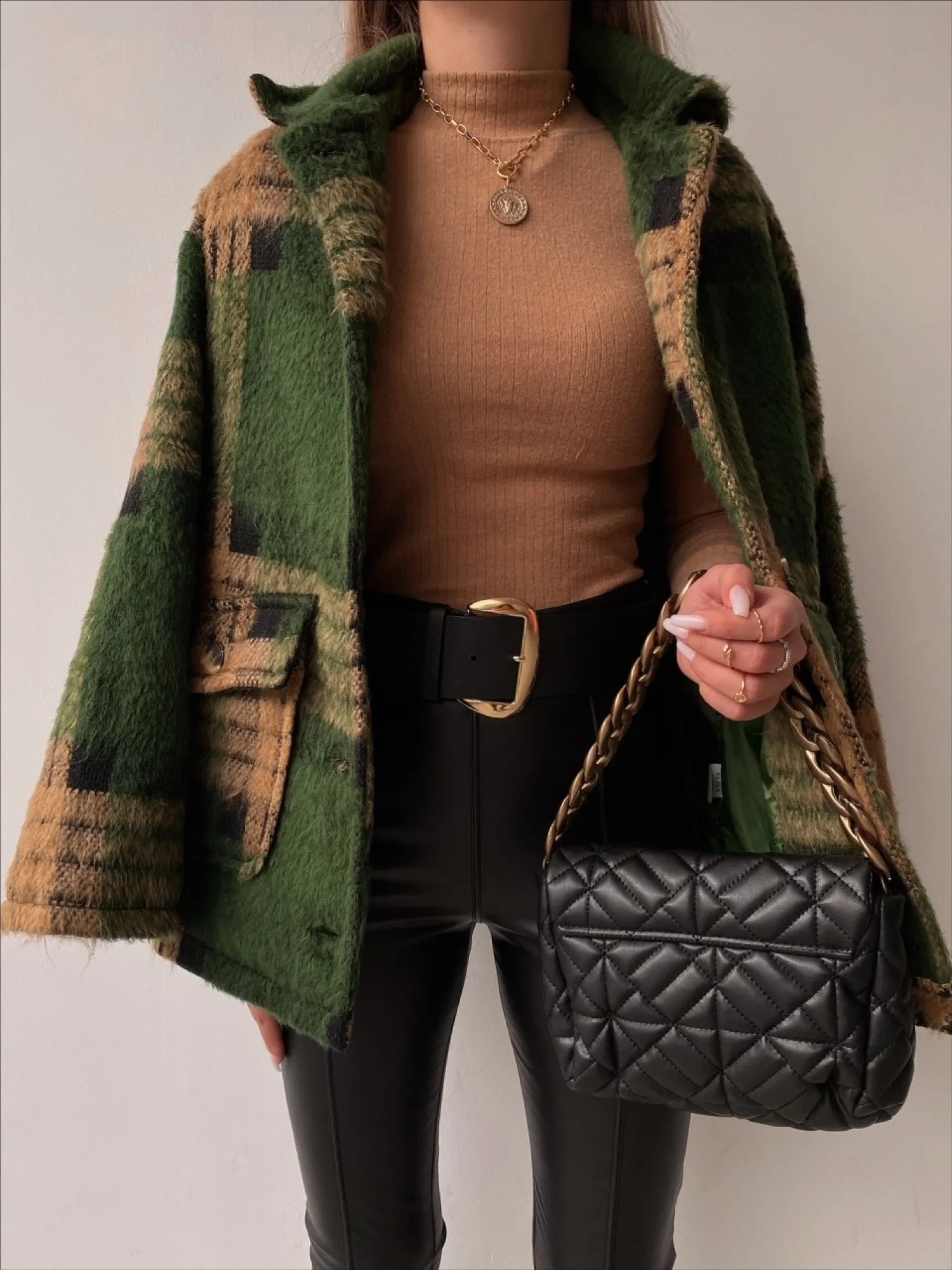 

penc brand thick soft coat jacket with big pockets and stylish collar 2022 fashion casual elegant coat jacket