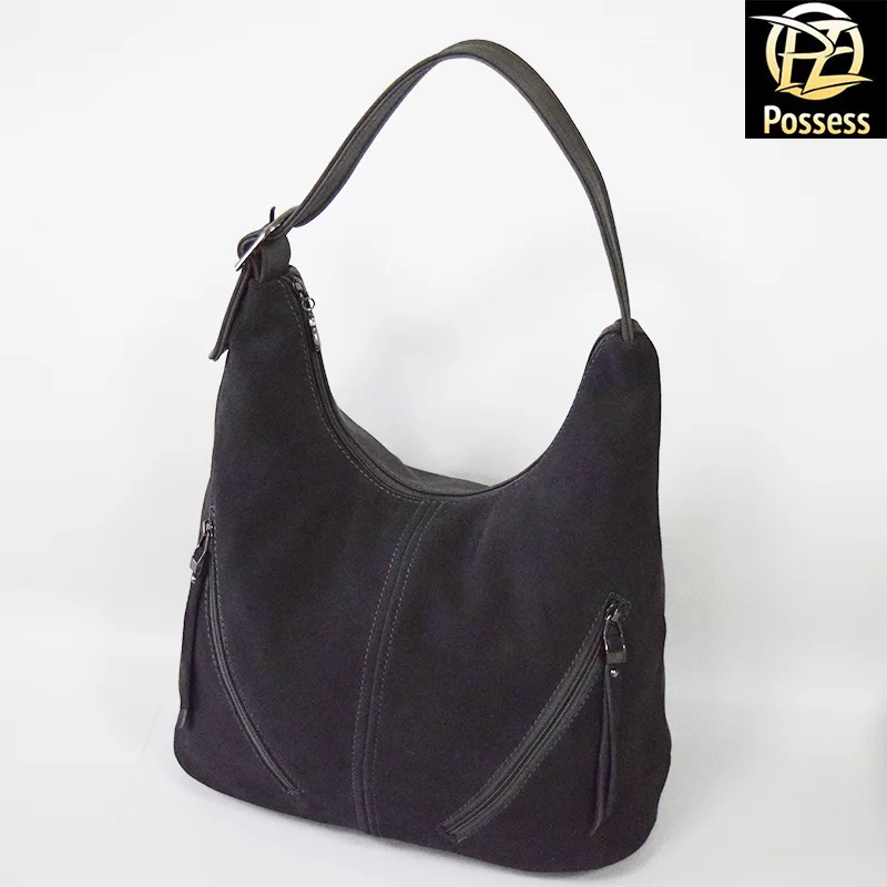 Женская сумка мешок А65-6 натуральная замша+кожзаменитель | Багаж и сумки