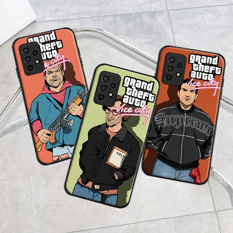 

Game Gta 5 Vice Chty Phone Case For Samsung Galaxy A42 4G 5G A51 4G 5G A52 4G 5G A71 4G 5G A72 4G 5G Soft Shell Back Cover
