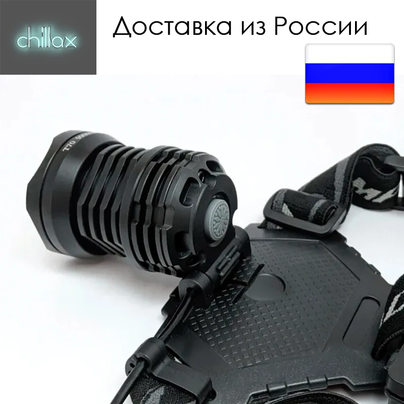 Светодиодный мощный налобный фонарь с встроенным аккумулятором головной