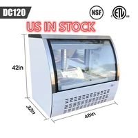 new 48 commercial deli refrigerator cooler case display bakery pastry nsf dc120