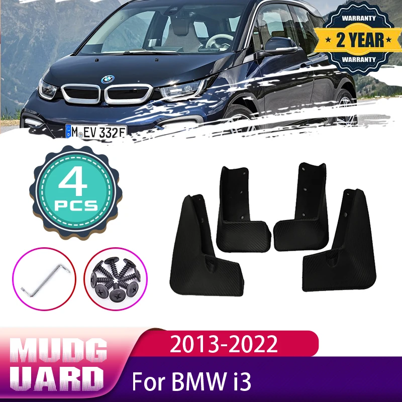 

For BMW I3 2013~2022 I01 Front Rear Wheels Splash Mud Guards Mudflap Mudguard Fender Car Accessories 2015 2016 2017 20187 2019