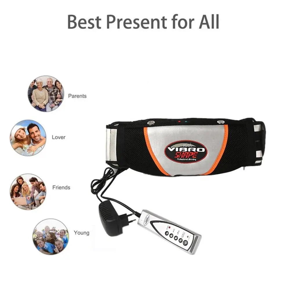 New Body and Back Vibrating Massager Electric Waist Massage Belly Meridian massage tool relaxation Belt Abdominal Slim |