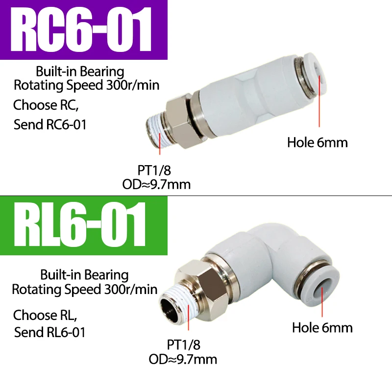 

Высокоскоростной пневматический Фиттинг с вращением на радиоуправлении RL, универсальный быстроразъемный воздушный Фиттинг M5 1/8 дюйма 1/4 дюйма 3/8 дюйма 1/2 дюйма 360 дюйма градусов об/мин