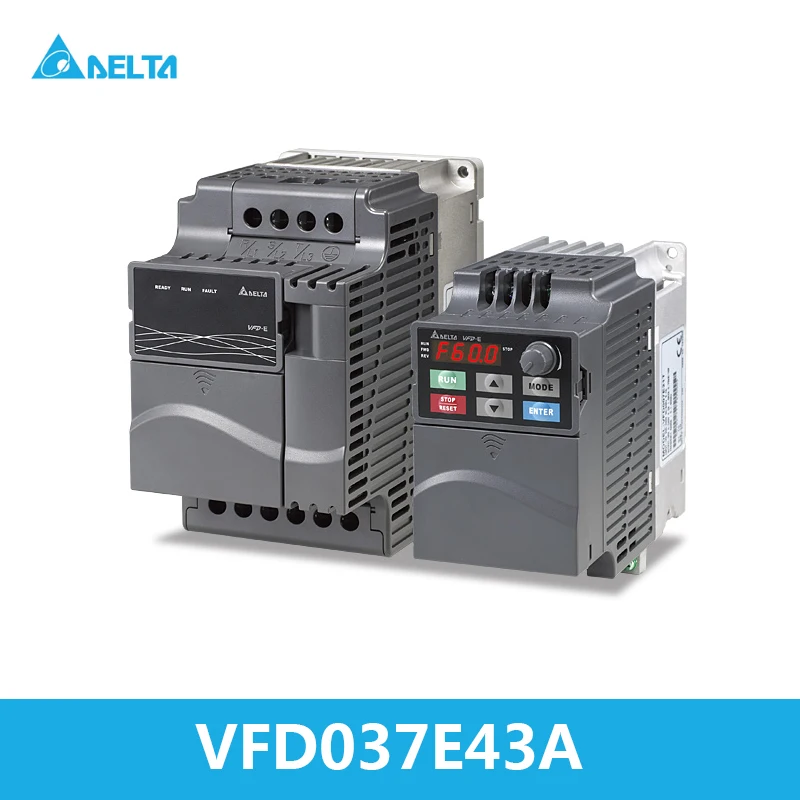 

VFD037E43A New Delta VFD-E Series 3 Phase 3.7KW 380V Frequency Converter Variable Speed AC Motor Drives with PLC Function