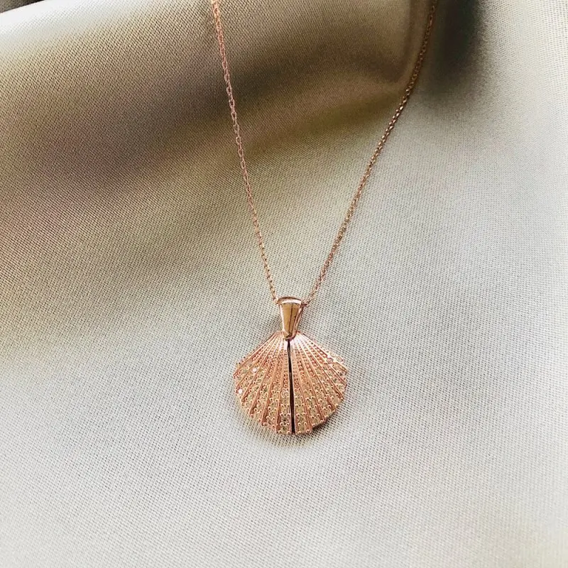 

Opening and Closing 925 Sterling Silver Necklace Women Girls Gift Jewelry Accessories Fashion Handmade Elegant Chain