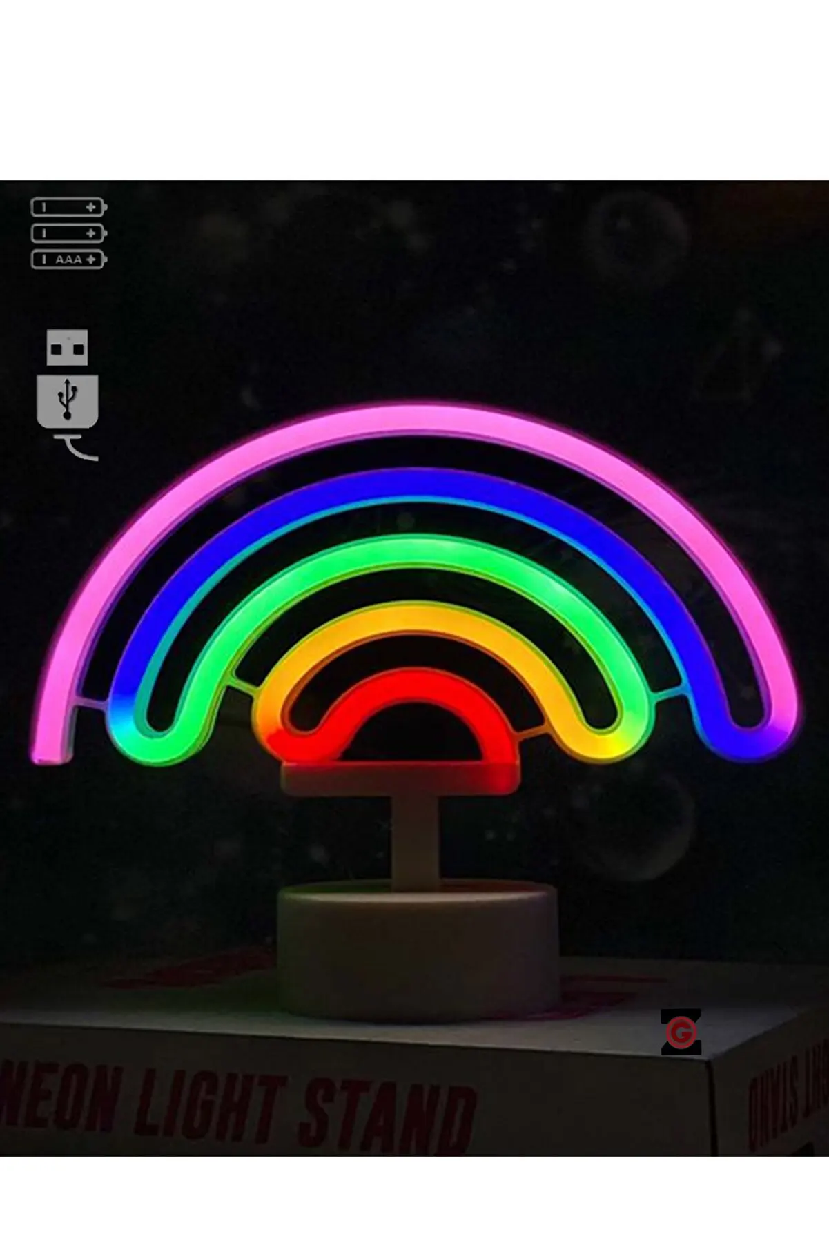 

Big Size Usb Rainbow Neon Led Lighted Table And Night Light NLL4242