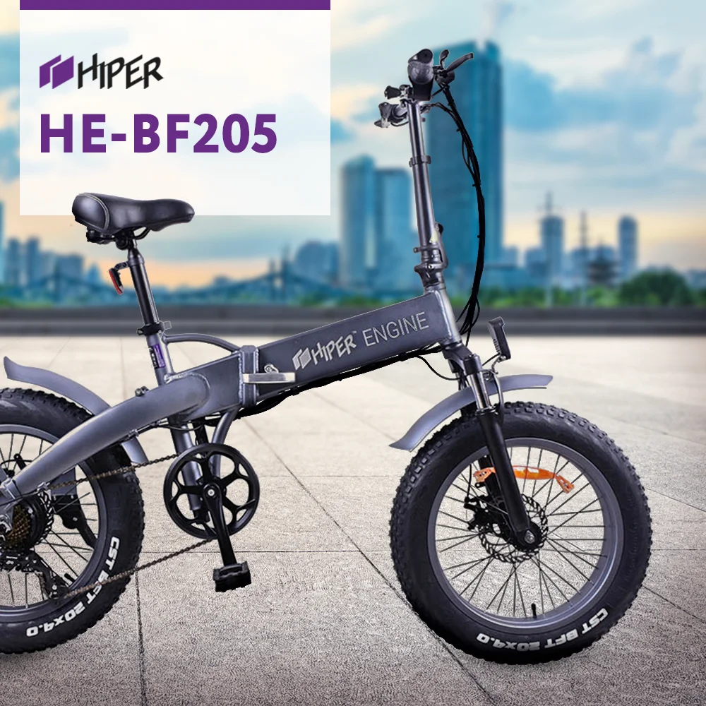 Электровелосипед HIPER Engine BF205 BigFoot 20&quot широкие шины 350 Вт мотор 375 Втч батарея