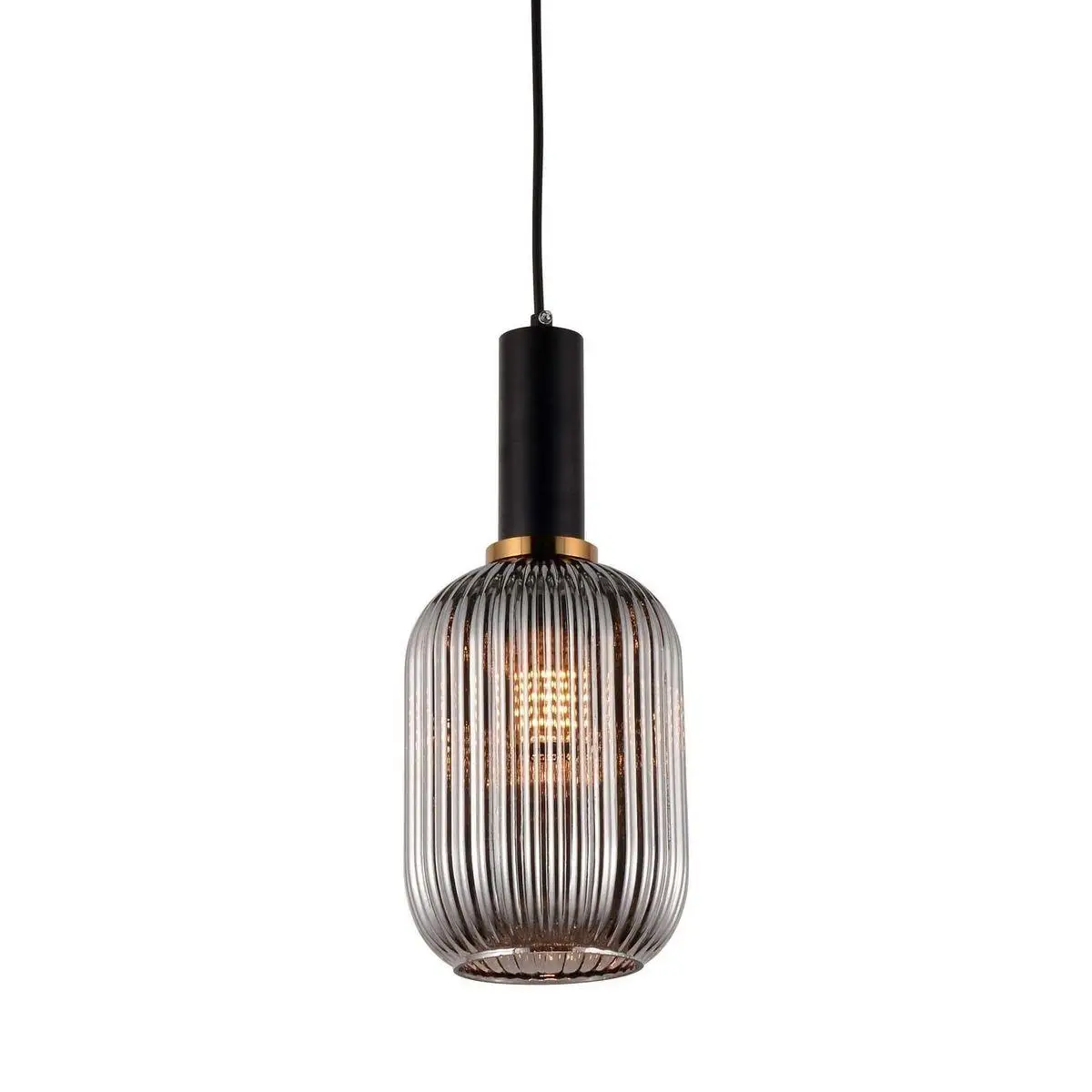 Подвесной светильник Lumina Deco Rico LDP 1218-1 GY+BK. Для гостиной. 60 Вт. 2400 лм. |