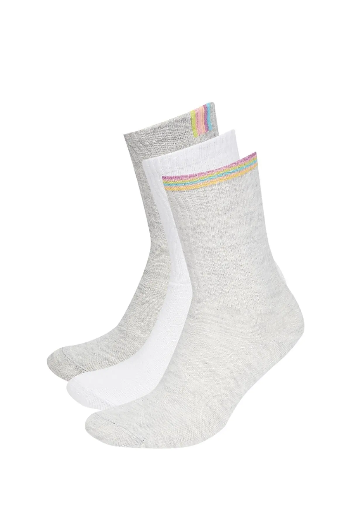 

Women's Multicolor Patterned 3-pack Socks