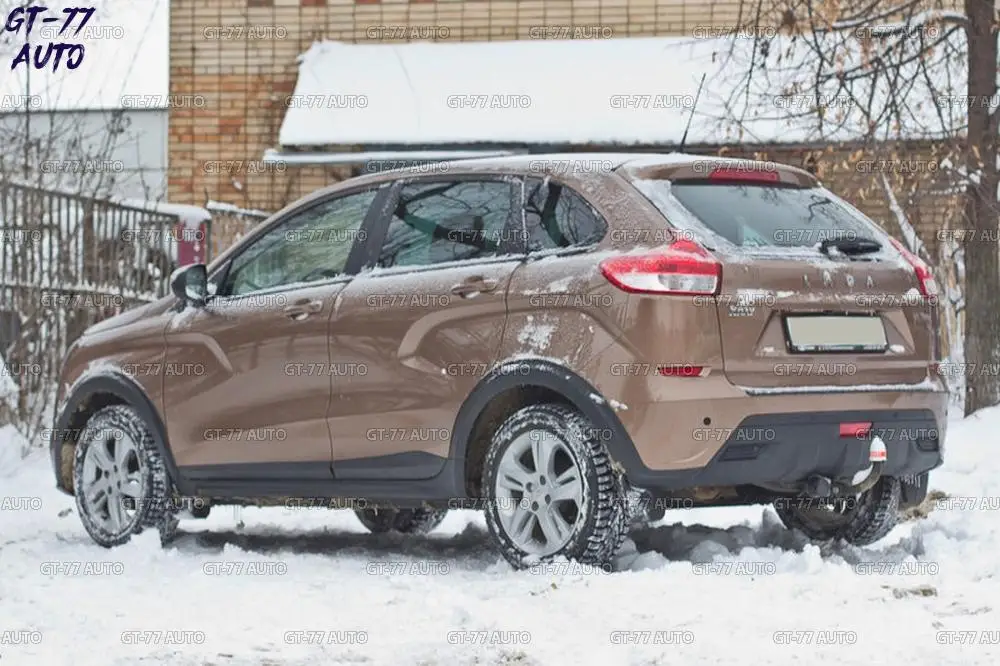 Накладки на двери для Lada X-Ray / Лада Иксрей 2015- дверные молдинги АБС пластик 4 детали