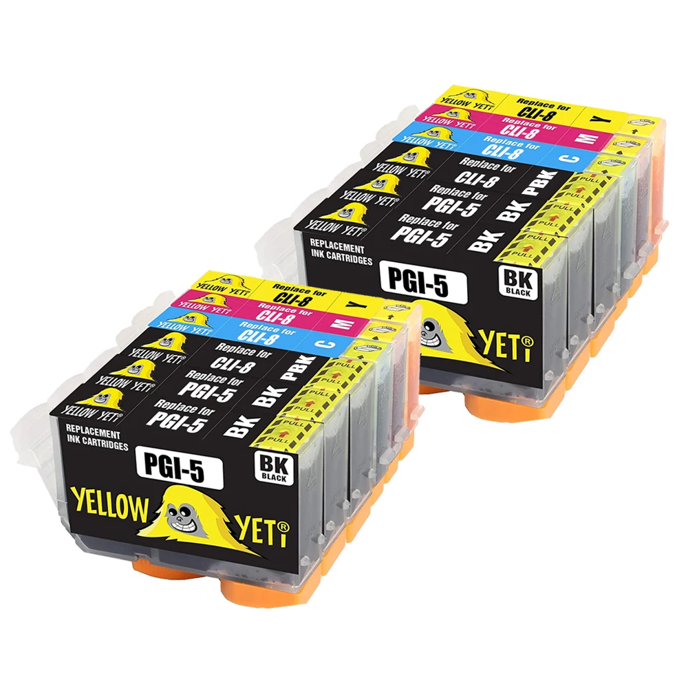 12 шт. совместимые чернильные картриджи PGI 5 CLI 8 PGI5 CLI8 для Canon PIXMA MP530 MP600 MP800 MP500 iP4200
