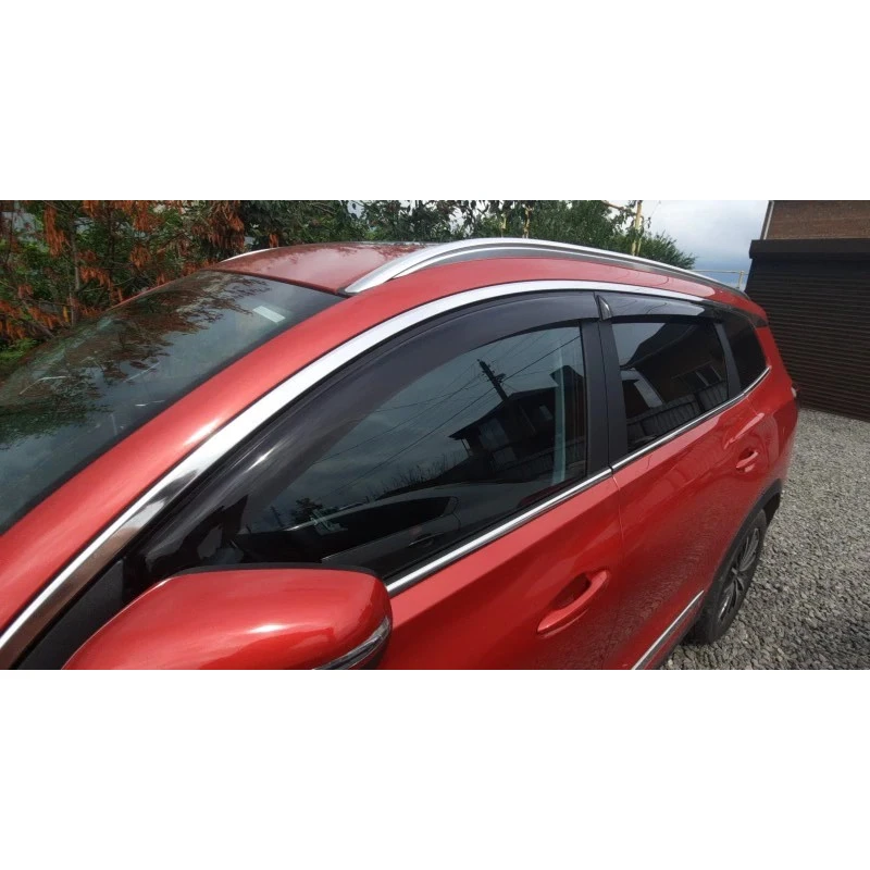 Wind Visor Deflectors Cobra Tuning C22221- Car Ventvisor Door Side - Window Air Guard for Protection Against Snow Sun and Rain Compatible with Chery