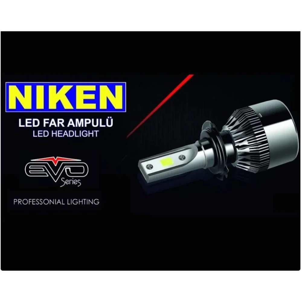 NIKEN светодиодный фар автомобиля из турции супер яркий COB 8000LM 6500K 9005 9006 H3 H1 H8 H7 H4 H11 H9