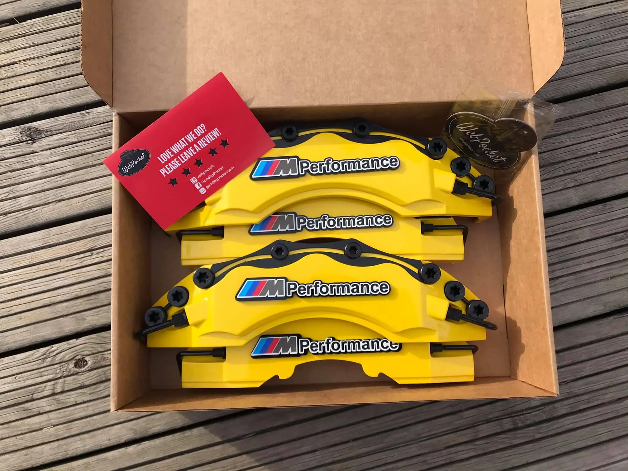 4 шт. Чехлы для тормозных суппортов BMW M Power Yellow E30 E36 E46 E39 E90 E91 E92 E60 F80 F82|Тормозной