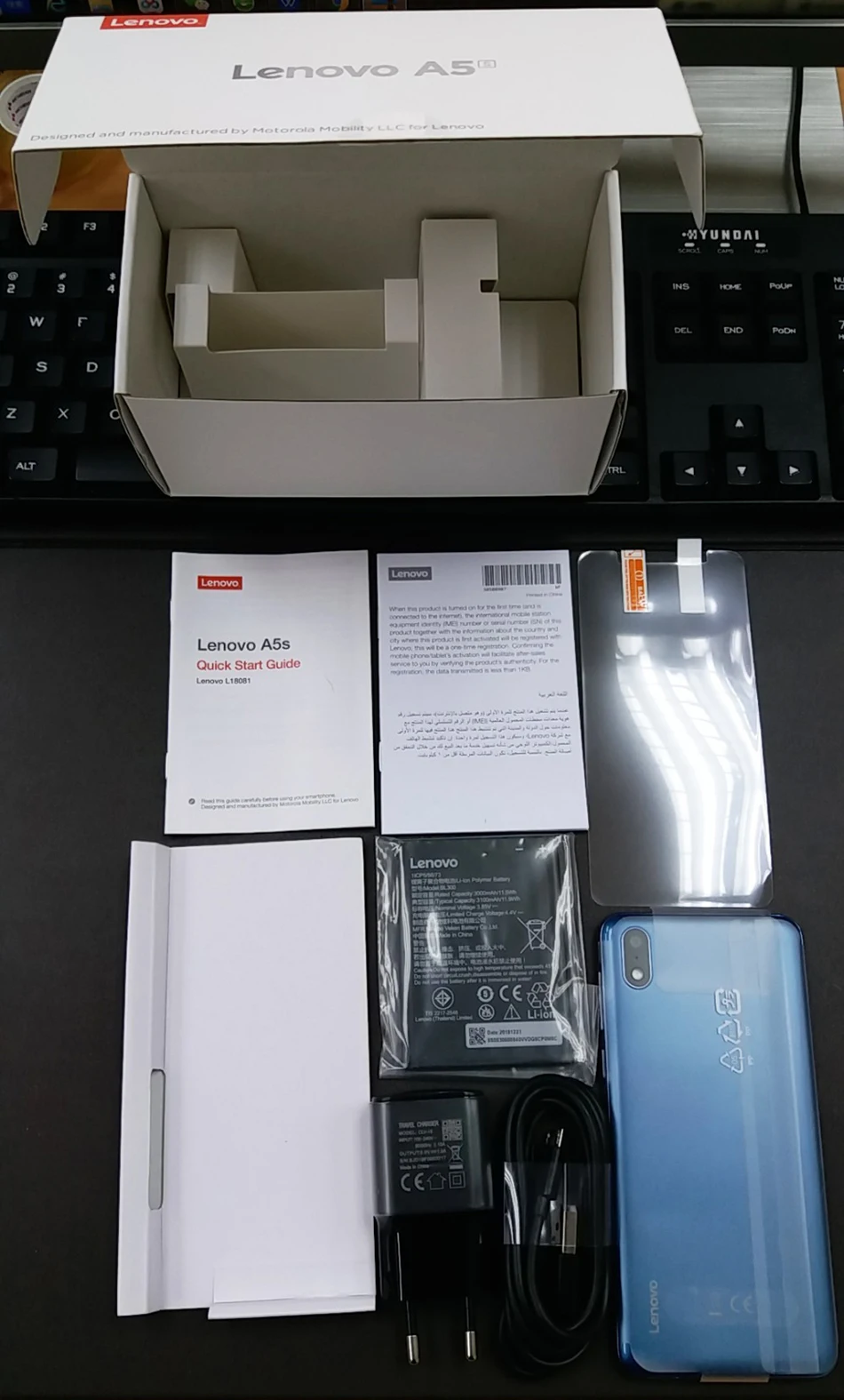 Глобальная версия lenovo A5 s A5S 5,45 дюймов HD 18:9 экран 2 Гб 16 Гб MT6761 камера 13 МП смартфон 3000 мАч разблокировка лица телефон