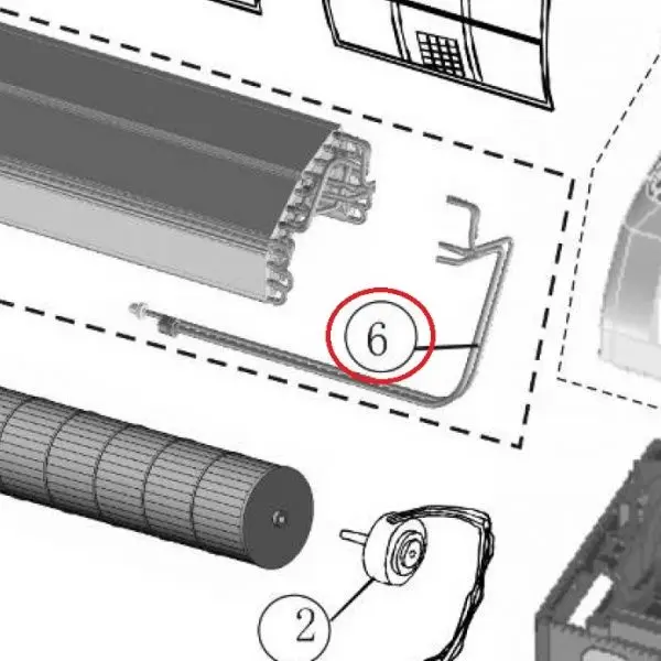 Panasonic CWT01C5374 Датчик вспомогательных труб внутреннего блока кондиционера CS-YW7MKD |