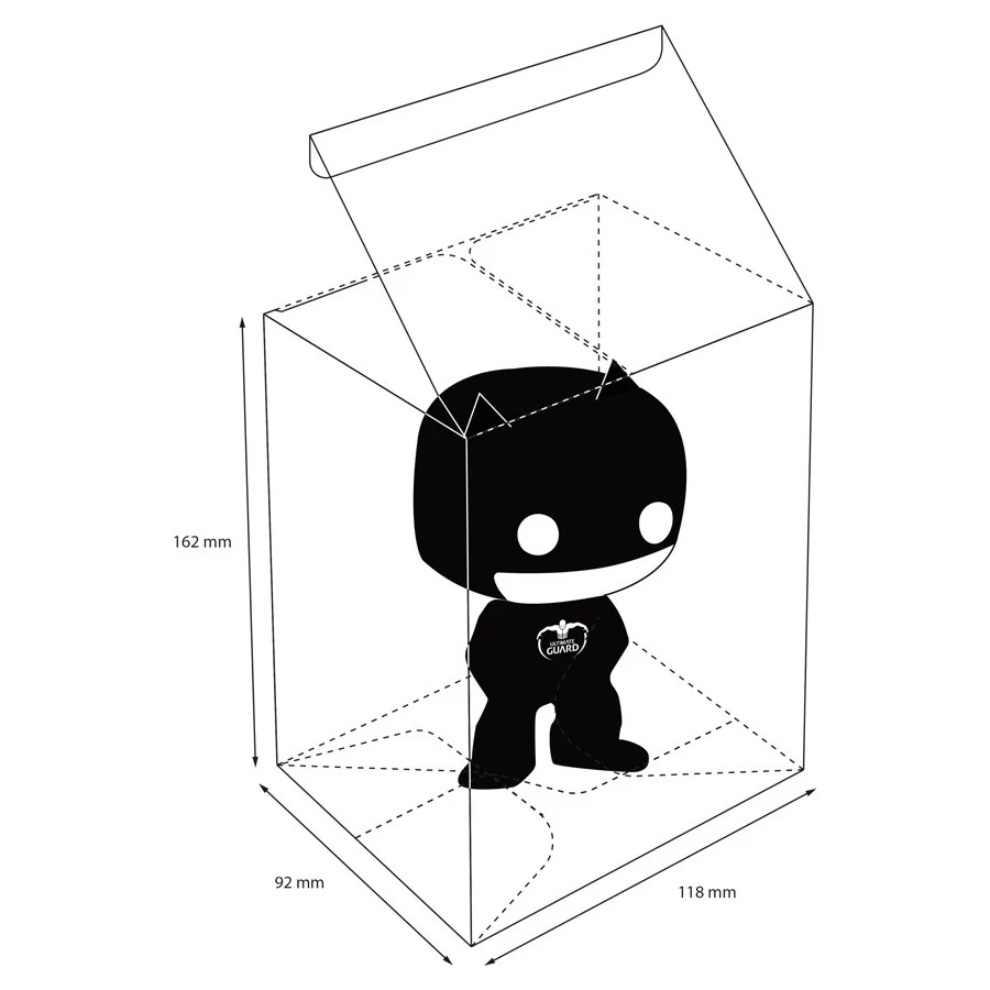 Комплект из 10 предметов UGD030016 Ultimate Guard Protector Box для фигурок Funko Pop|Игровые фигурки и
