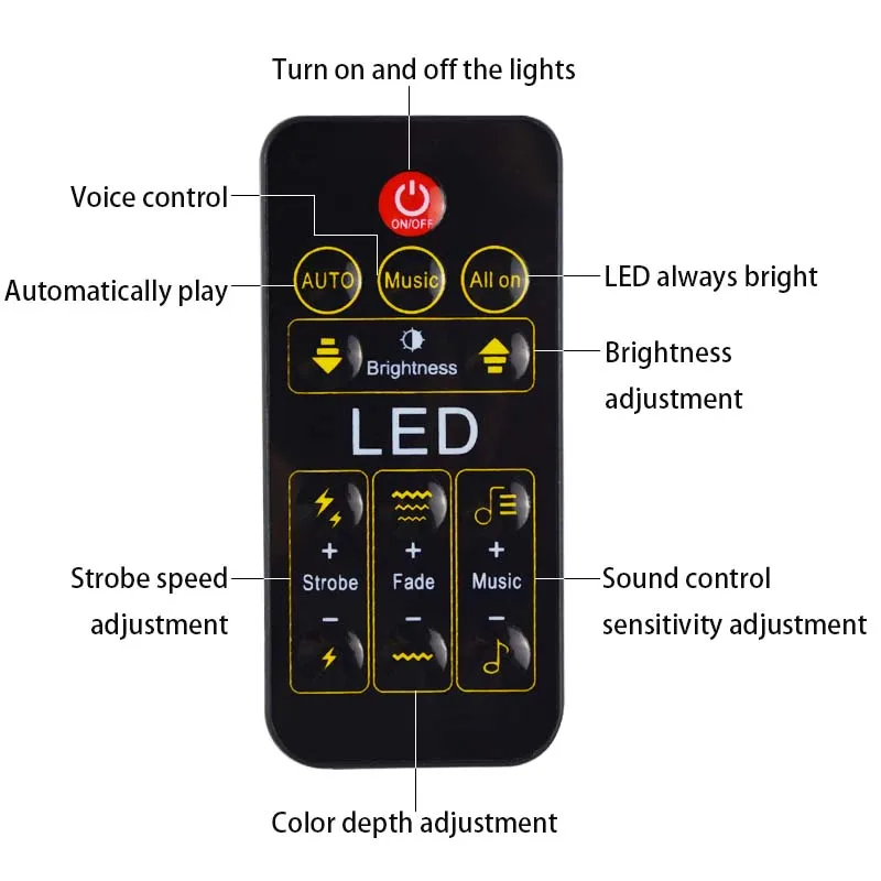 Atotalof 9LED DMX Stage Light Bar Disco DJ Party Laser Lights for KTV Home Halloween Christmas 27W Projection Lighting | Лампы и