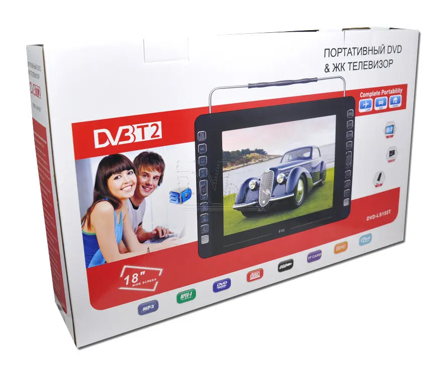 DVD плеер Eplutus LS 155T Портативный мини dvd XPX 1269 12 дюймов HD tv фильмы lcd мобильный