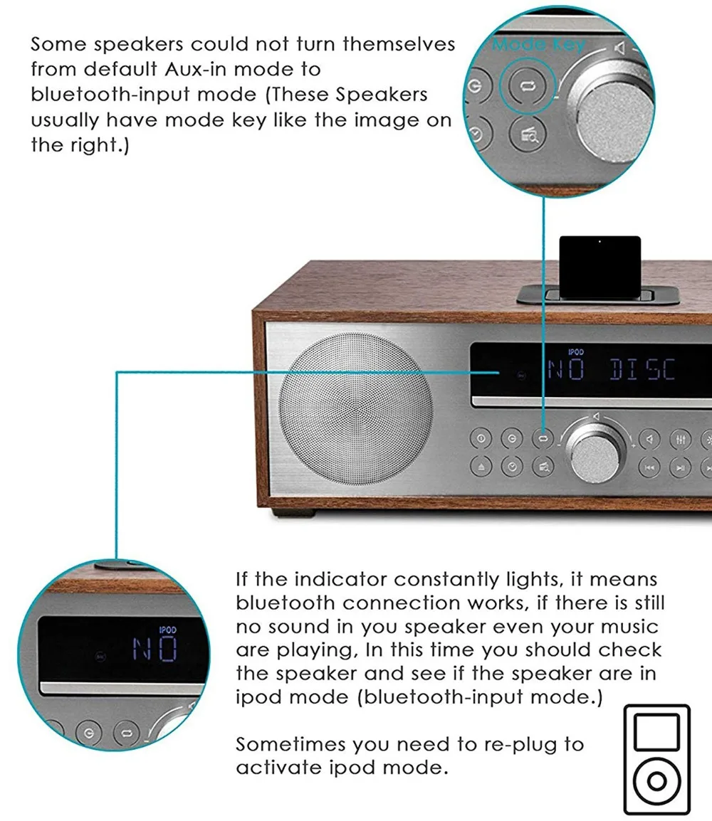 30Pin Bluetooth 5,0 приемник беспроводной стерео аудио адаптер для Bose Sounddock серии I II Портативная Цифровая Музыкальная Система