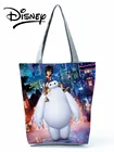 Сумка большая с героями Диснея, многоразовая, с принтом