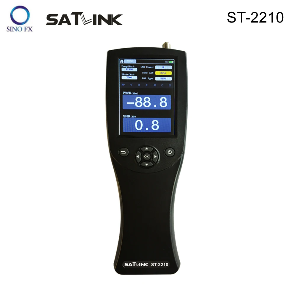 SATLINK ST 2210 DVB S2 спутниковый искатель 3 95 дюймов TFT сенсорный экран с анализатором
