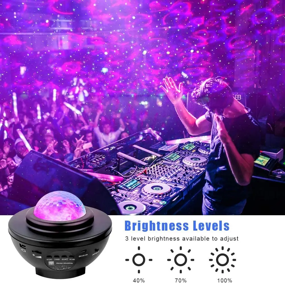 Музыкальный проигрыватель с USB Звездный ночник звездное небо Галактический