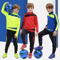new men survetement soccer tracksuit child training football winter uniform zipper jacket pants sets kid adult