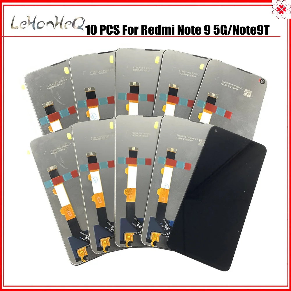 

Wholesale 10 Piece/Lot For Xiaomi Redmi Note 9T LCD Display Touch Screen Digitizer Replacements Parts For Redmi Note 9 5G LCD