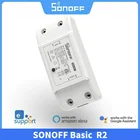 SONOFF Mini Basic R2 умный дом 2-ходовой Wi-Fi переключатель eWelink приложение дистанционное управление таймером Модуль Автоматизации работает с Alexa Google Home
