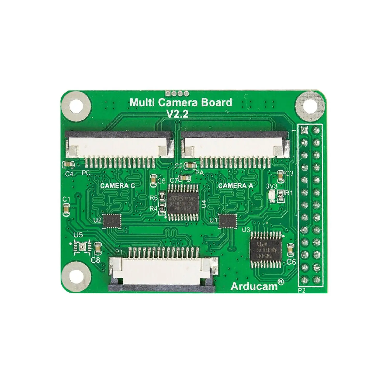 Модуль адаптера для нескольких камер Arducam V2.2 Raspberry Pi 4 B 3B + 3 2 Модель A/B работает с 5MP