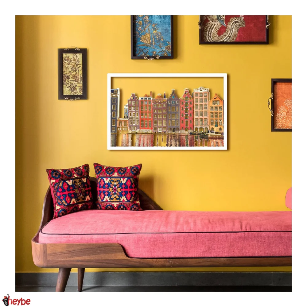 Цветные металлические стены Искусство Амстердам Дома Живопись Домашний офис