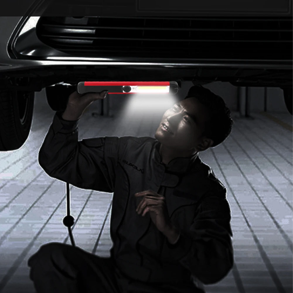 Protable Spotlight Working Light Multifunction Rechargeable COB LED Slim Work Lamp Flashlight light Outdoor | Освещение